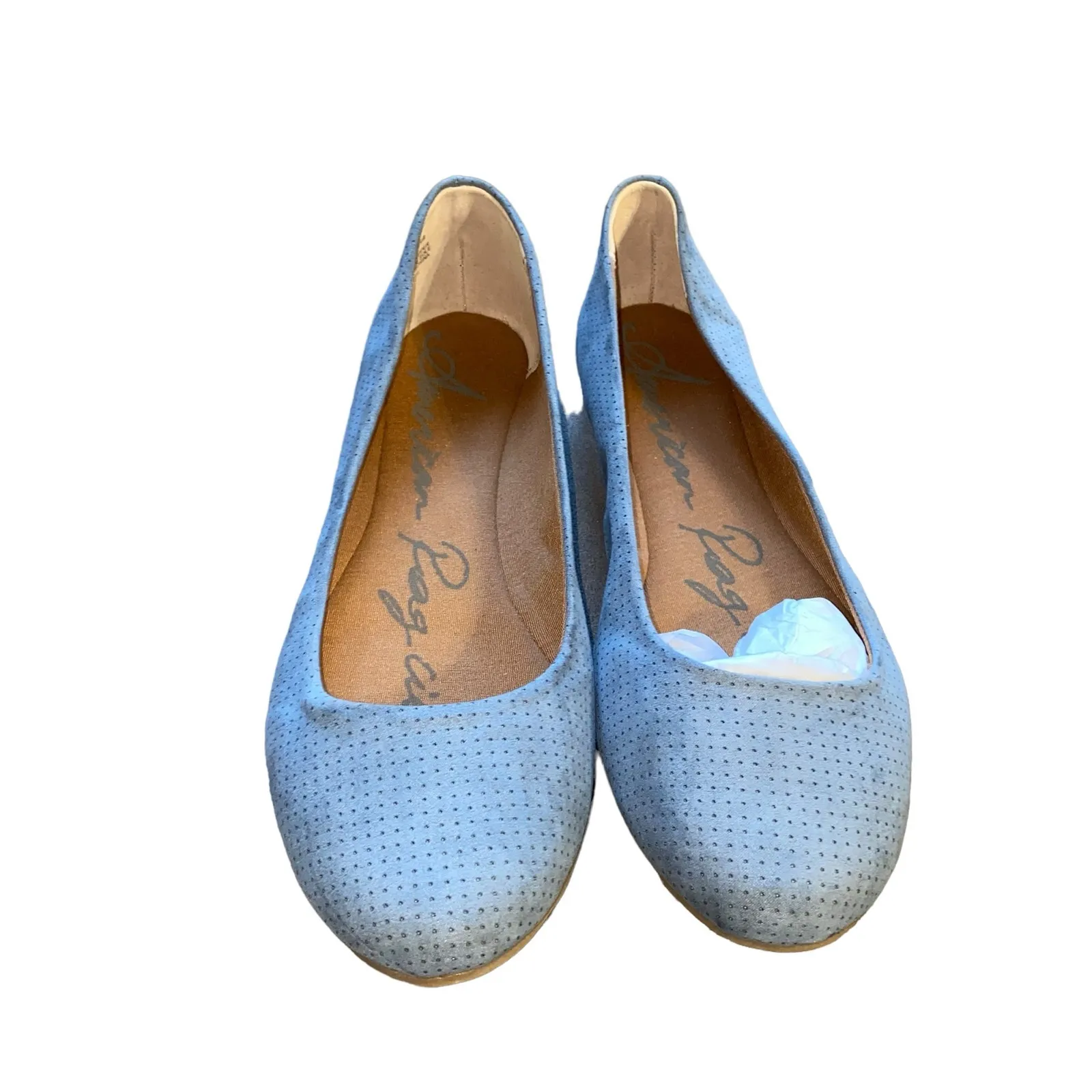 American Rag Cie Aellie Perforated Fabric Ballet Flat shoes blue size 11 NEW - Image 6