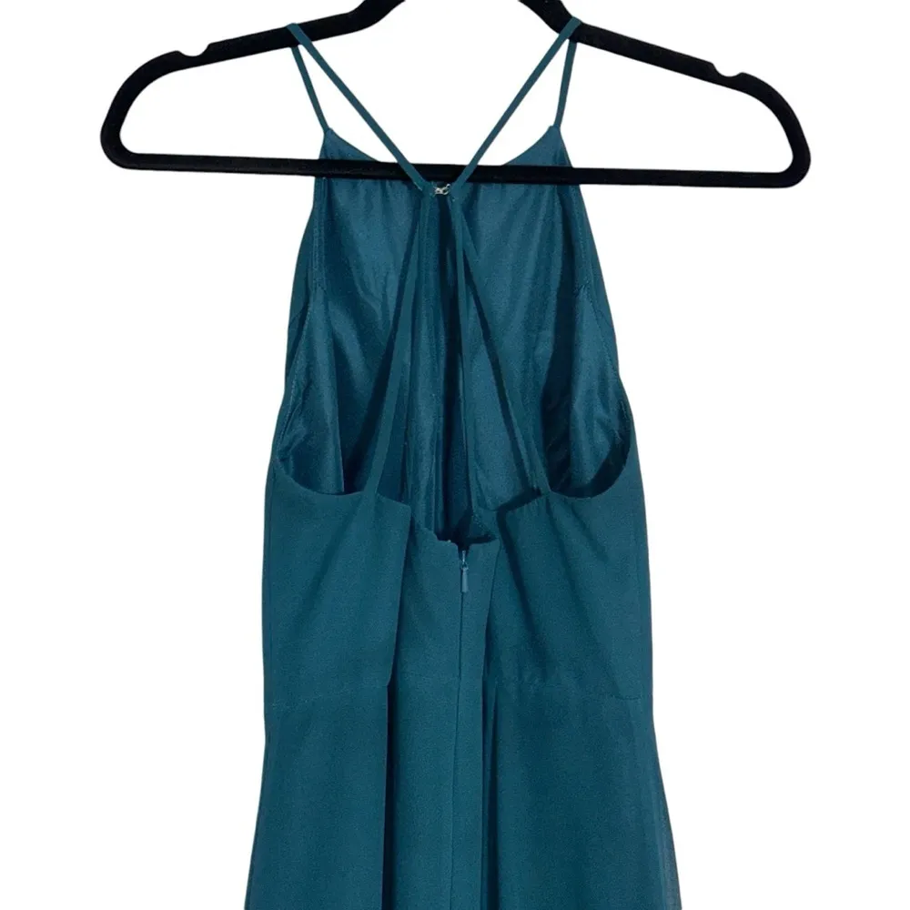 Jenny Yoo Dark Teal High Neckline Maxi Formal Gown / Dress Women’s US 4 - Image 7