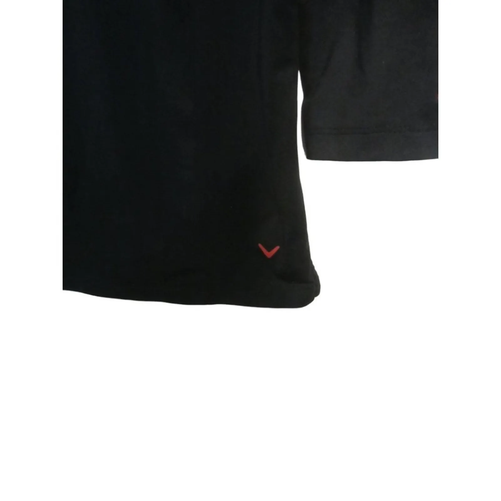 Golf Resortwear Black Geometric Print 3/4 Sleeve Polo Callaway Large - Image 7