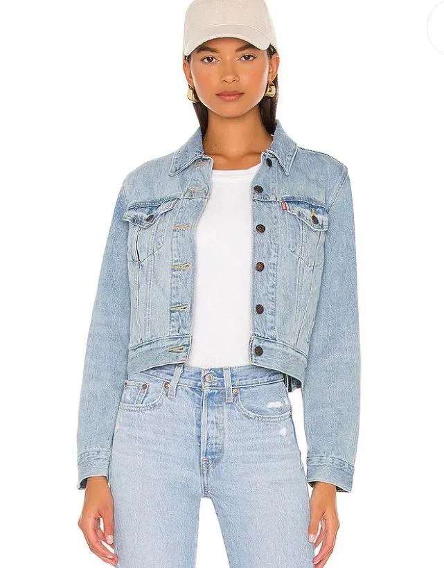 Cropped Denim Jacket - Image 2