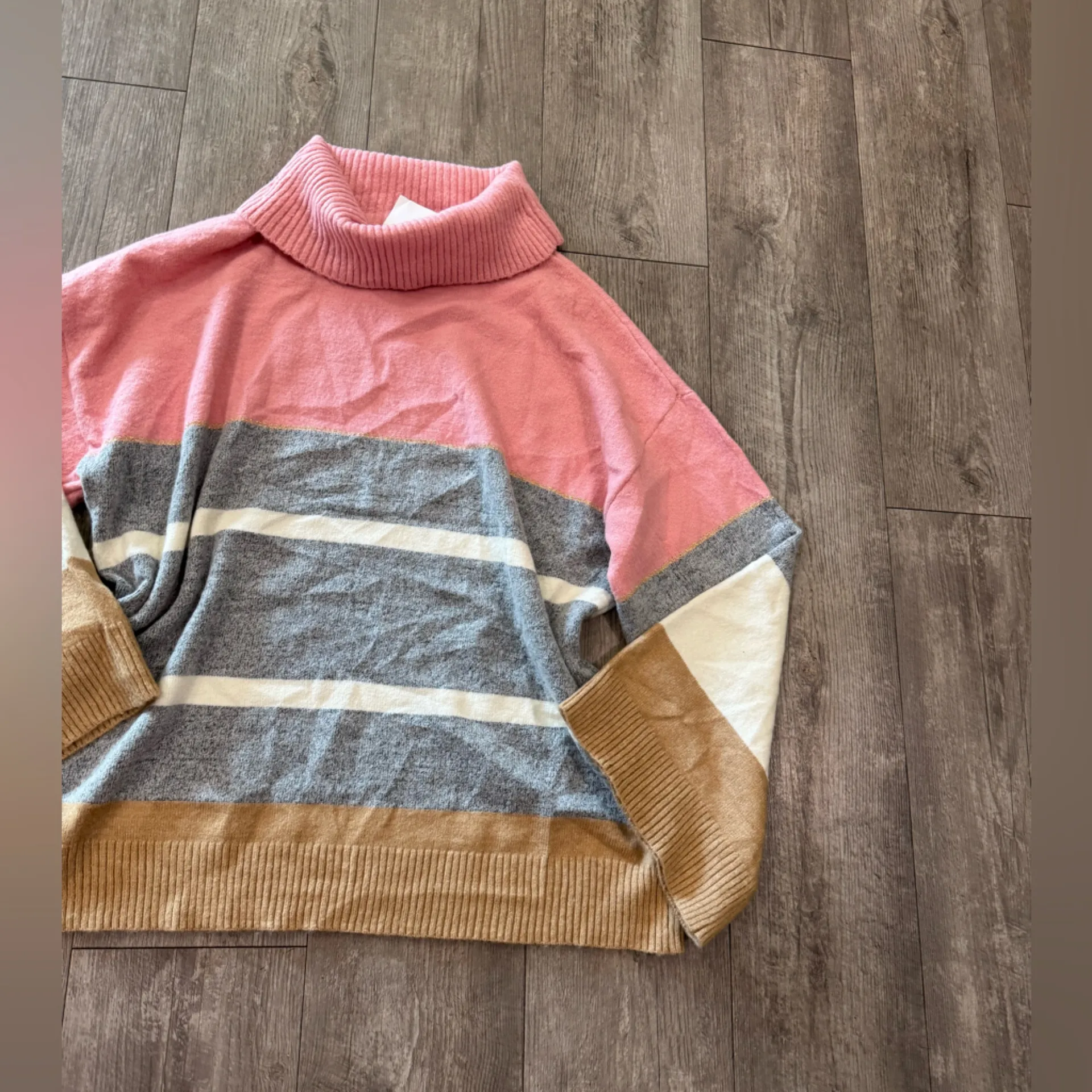 H by Halston Multicolor Turtleneck Sweater - Image 6