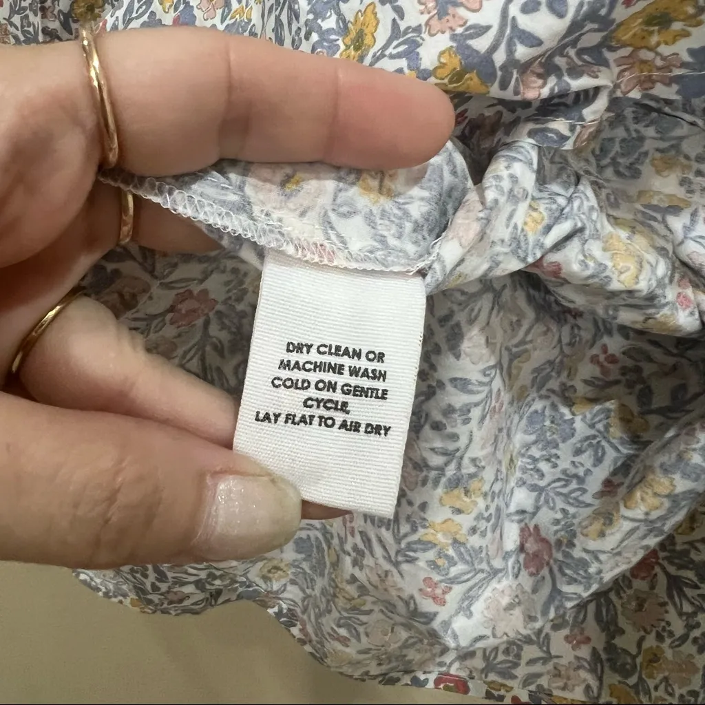 APIECE APART Maurino Floral Drop Waist Mini Dress in Sweet Multi Sz M Luxury EUC - Image 6