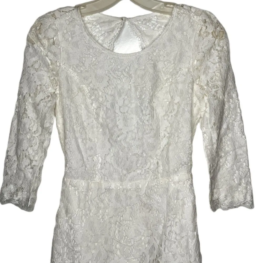Impressions White Lace Dress nwt - Image 2