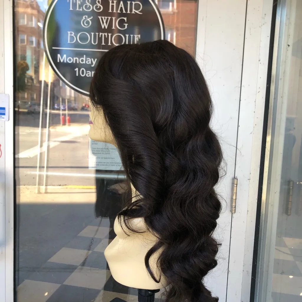 Brown Lacefront Wig Deep Wave 2018 long wig 2019 - Image 6