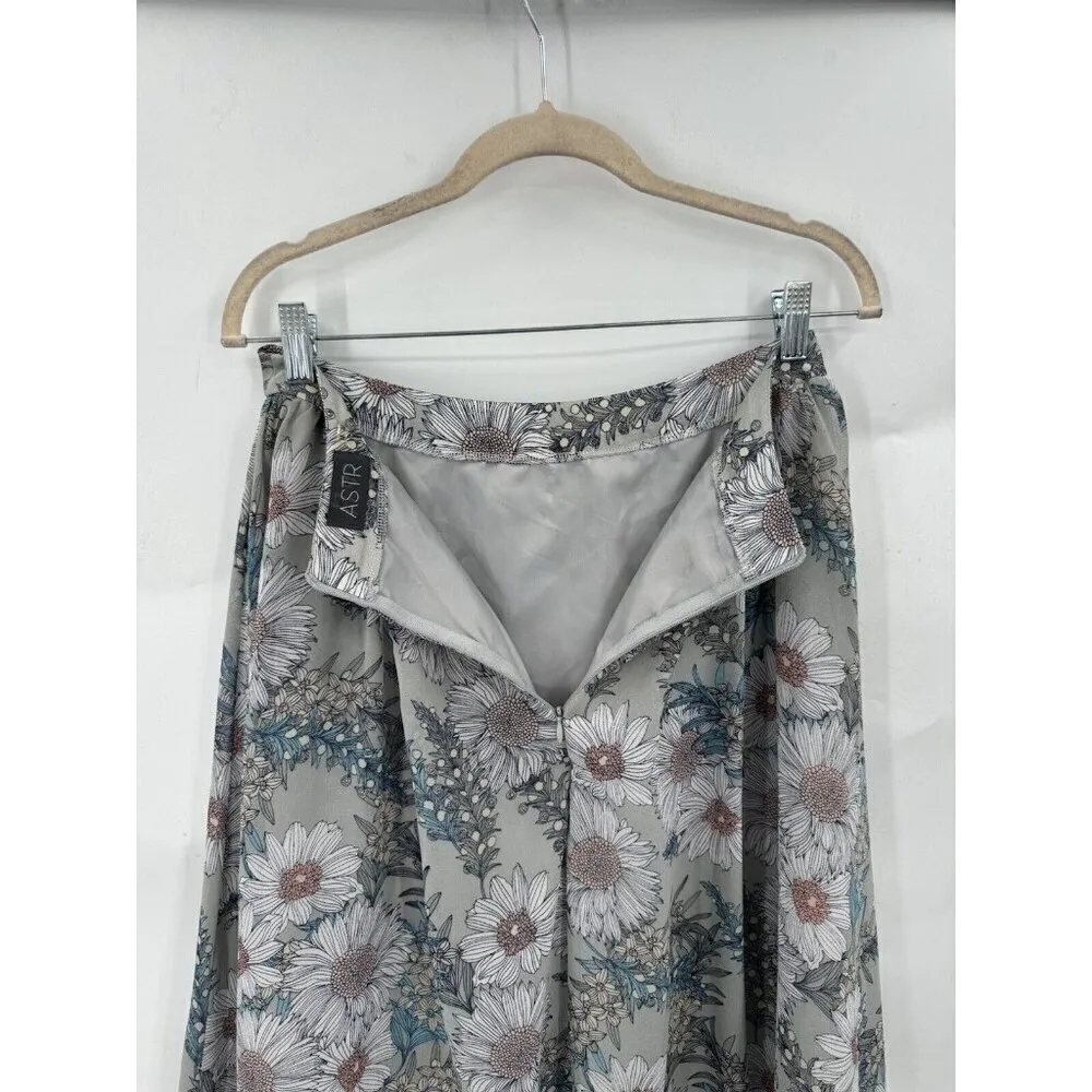 ASTR Nordstrom Floral Midi Skirt Women M Cottage Prairie Peasant Whimsical Fairy - Image 8