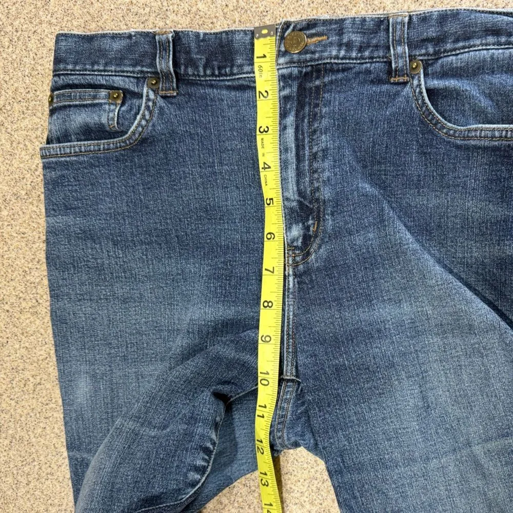 RALPH LAUREN JEANS CO Sz 8P High Rise Straight Leg Blue Denim Women - Image 8