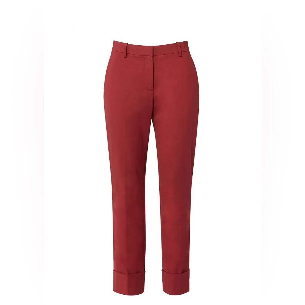 Theory Cider Red Trouser Size 4 - Image 2