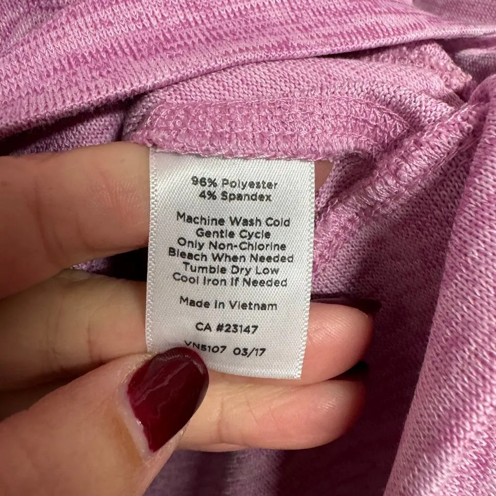 T by Talbots Womens Pink Full Zip Dry Fit Jacket Size PS Small Petite Pockets - Image 8