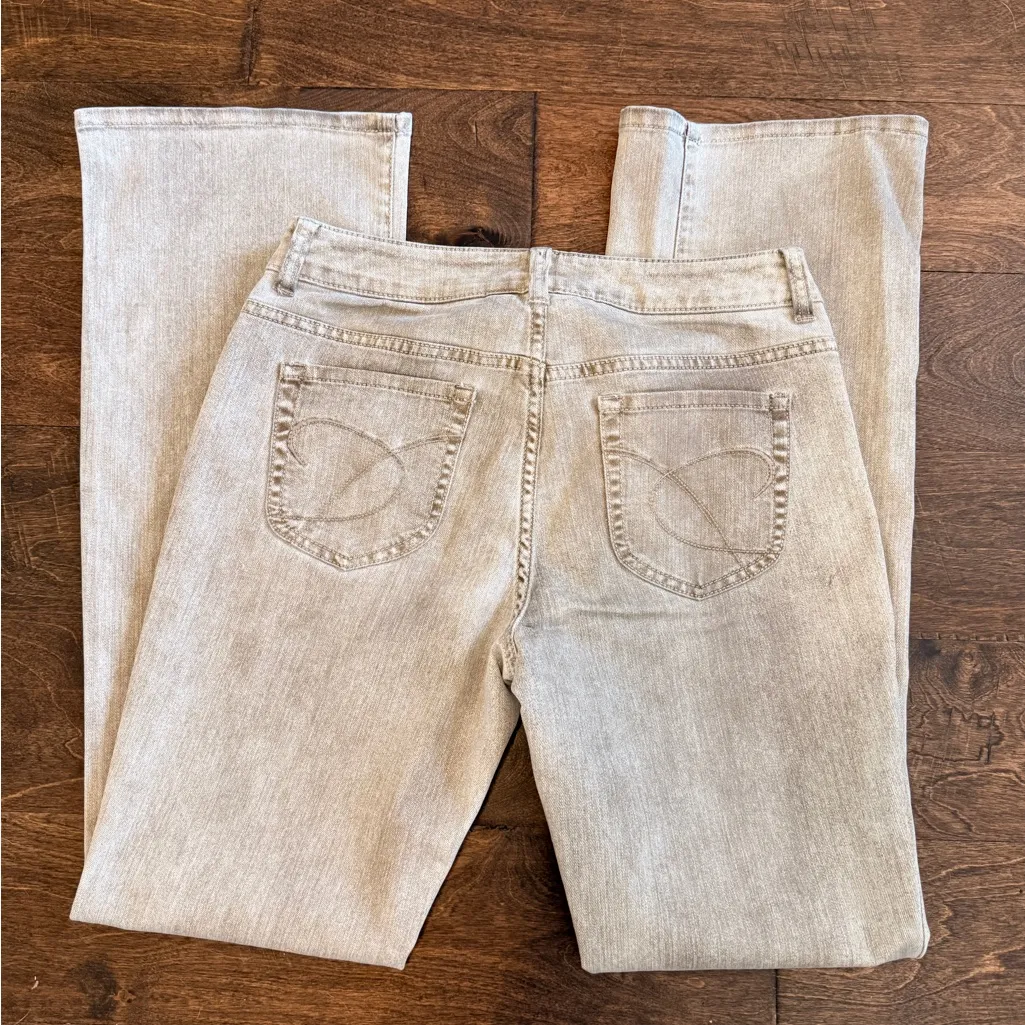 Chico's Platinum Denim NWOT Light Tan/ Brown Bootcut Jeans - Image 2