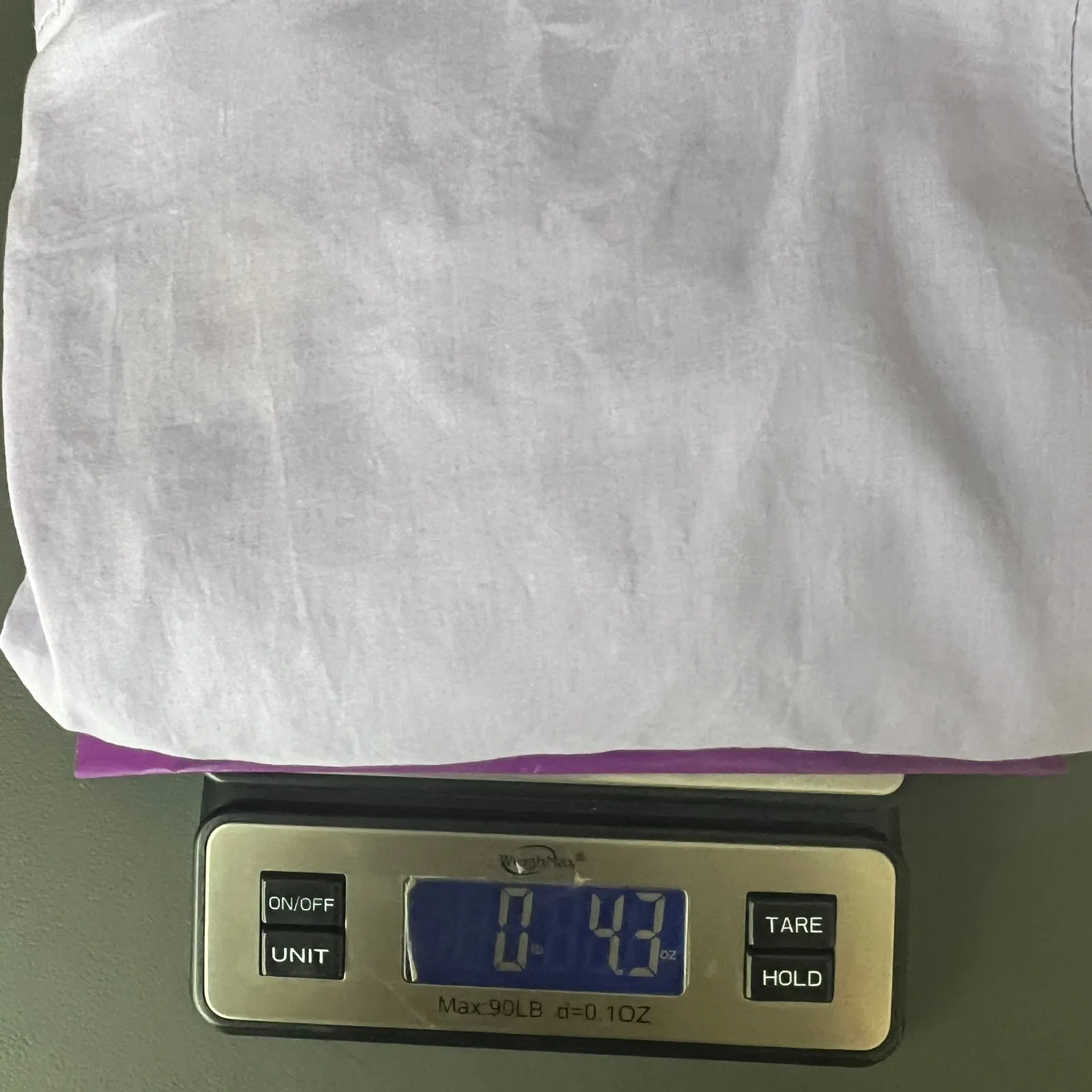 Embroidered Button Front High Low Women's Purple Tunic Size XL Short Sleeve - Image 13