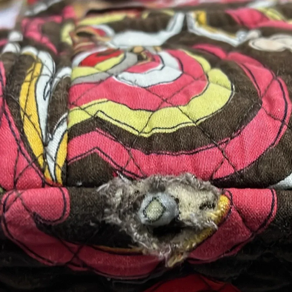 Vera Bradley Puccini Little Betsy Shoulder Bag - Brown & Pink Paisley Print - Image 4