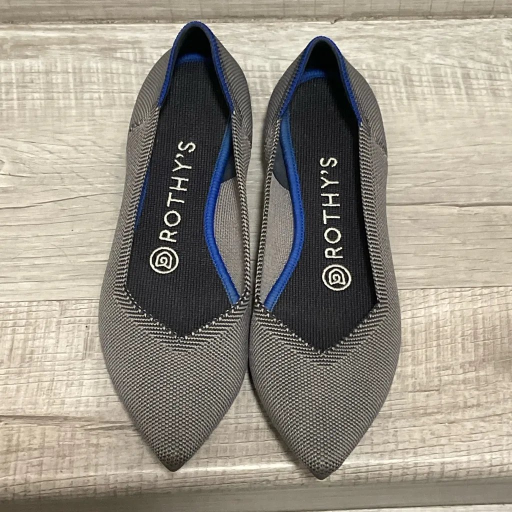 Rothy’s The Point Flats size 6.5 Gray - Image 2