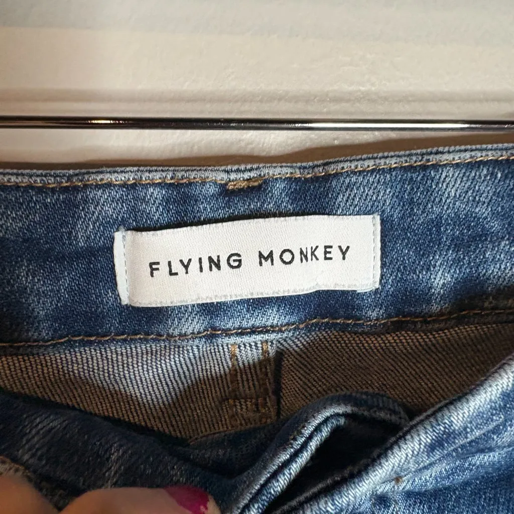 Vervet Flying Monkey distressed hem jeggings - Image 3