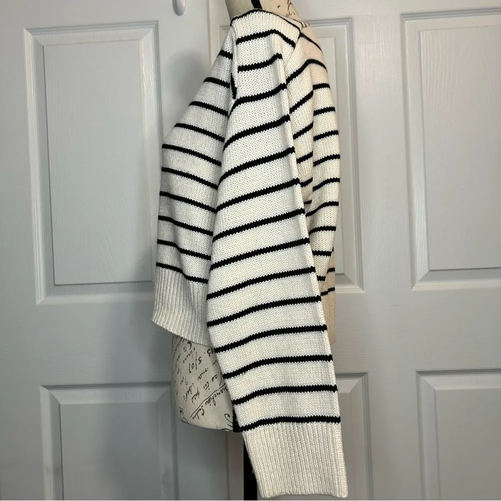 Tahari  Striped Cropped Sweater - Image 6