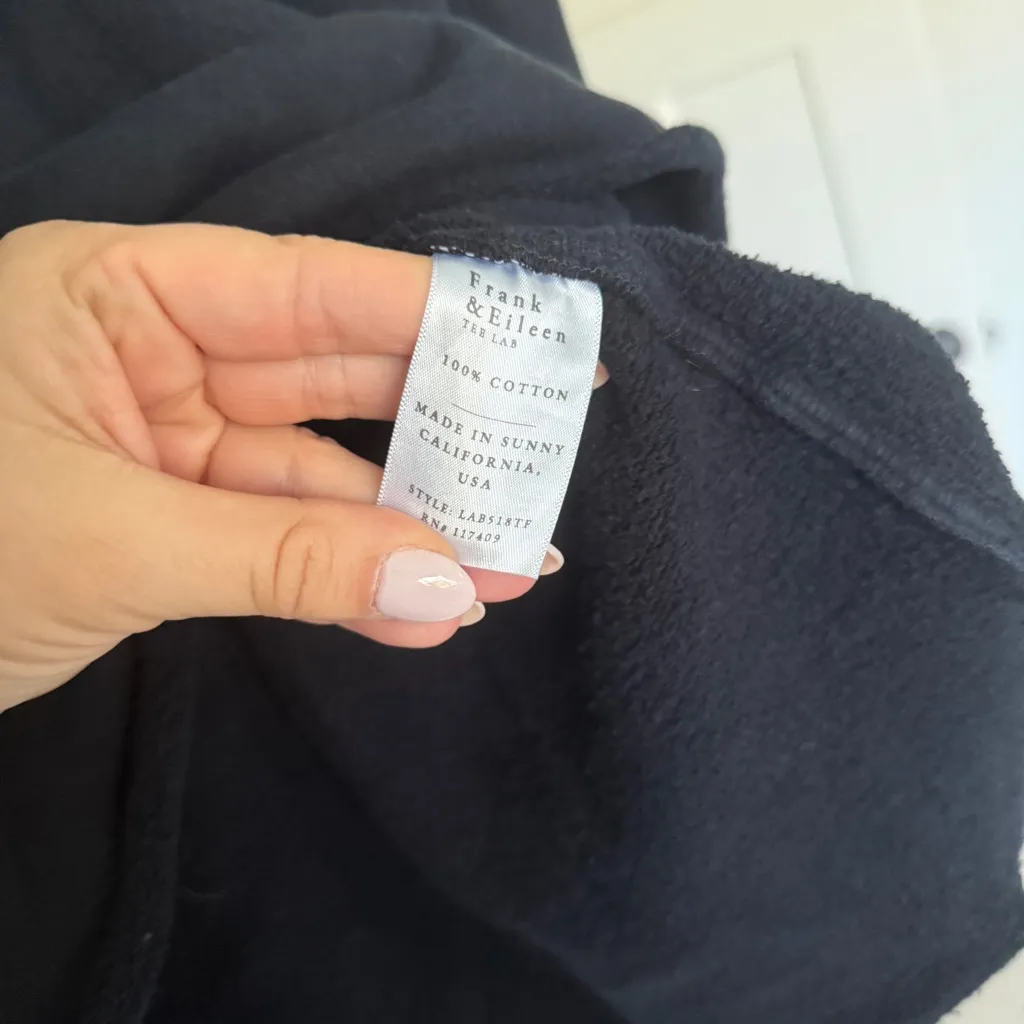 Frank & Eileen EFFIE Funnel Neck Capelet Triple Fleece British Royal Navy - Image 4