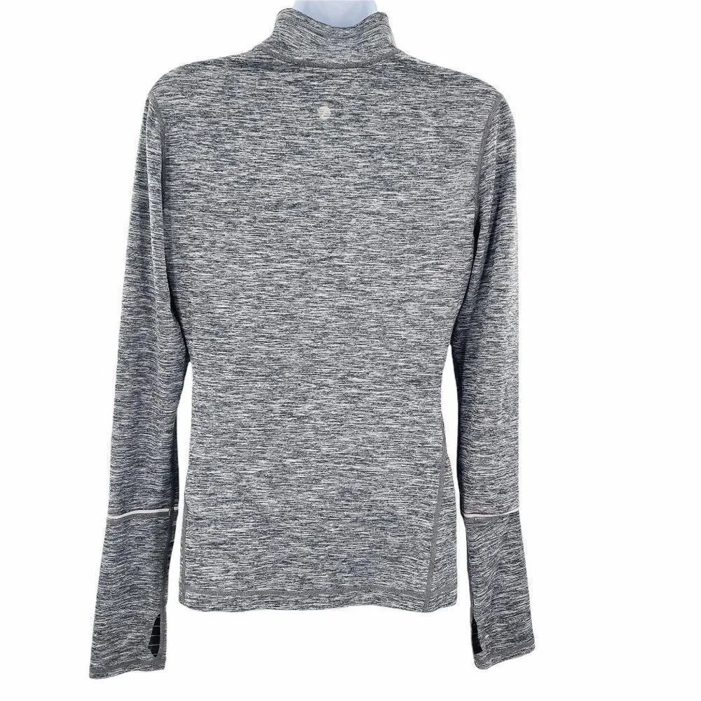 Z by Zella Grey Half Zip Long Sleeve Pullover Top - Image 2