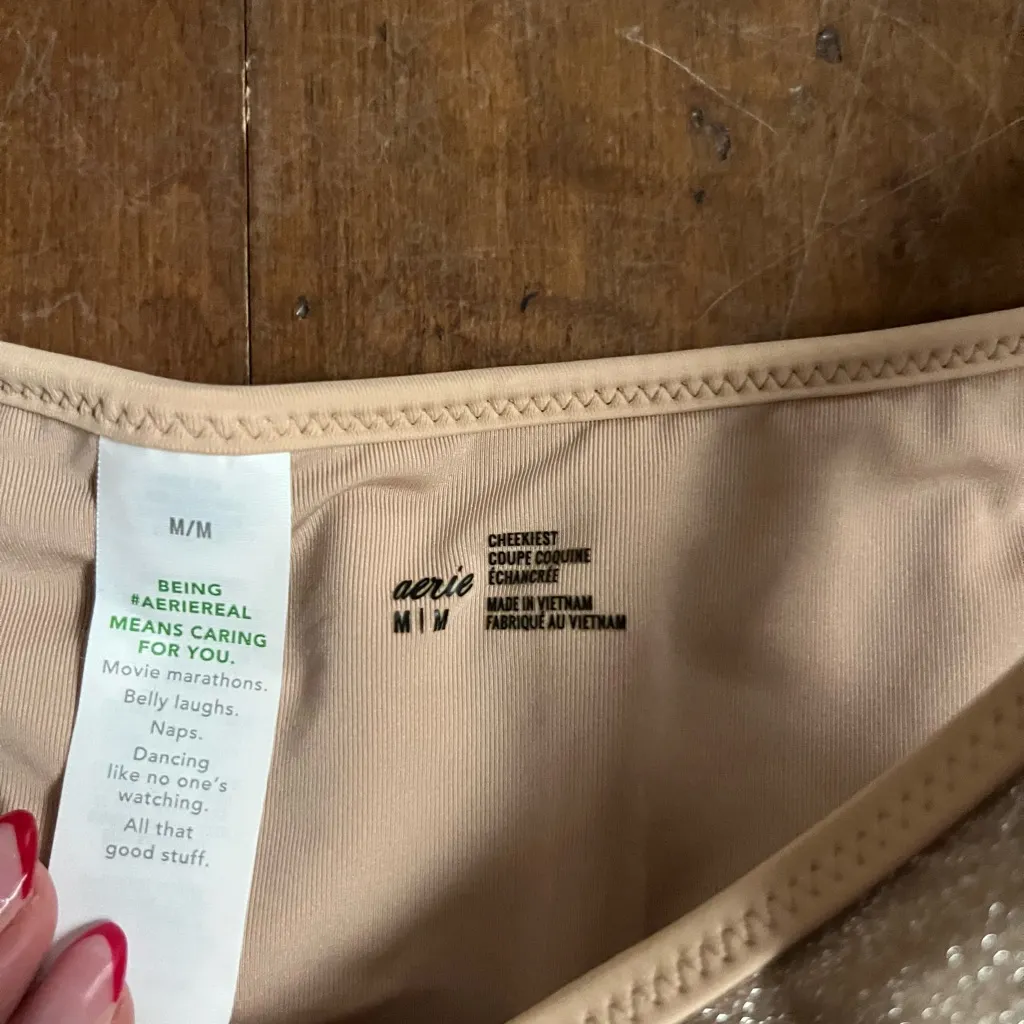 Aerie Glittering Beige Bikini Set - Image 2