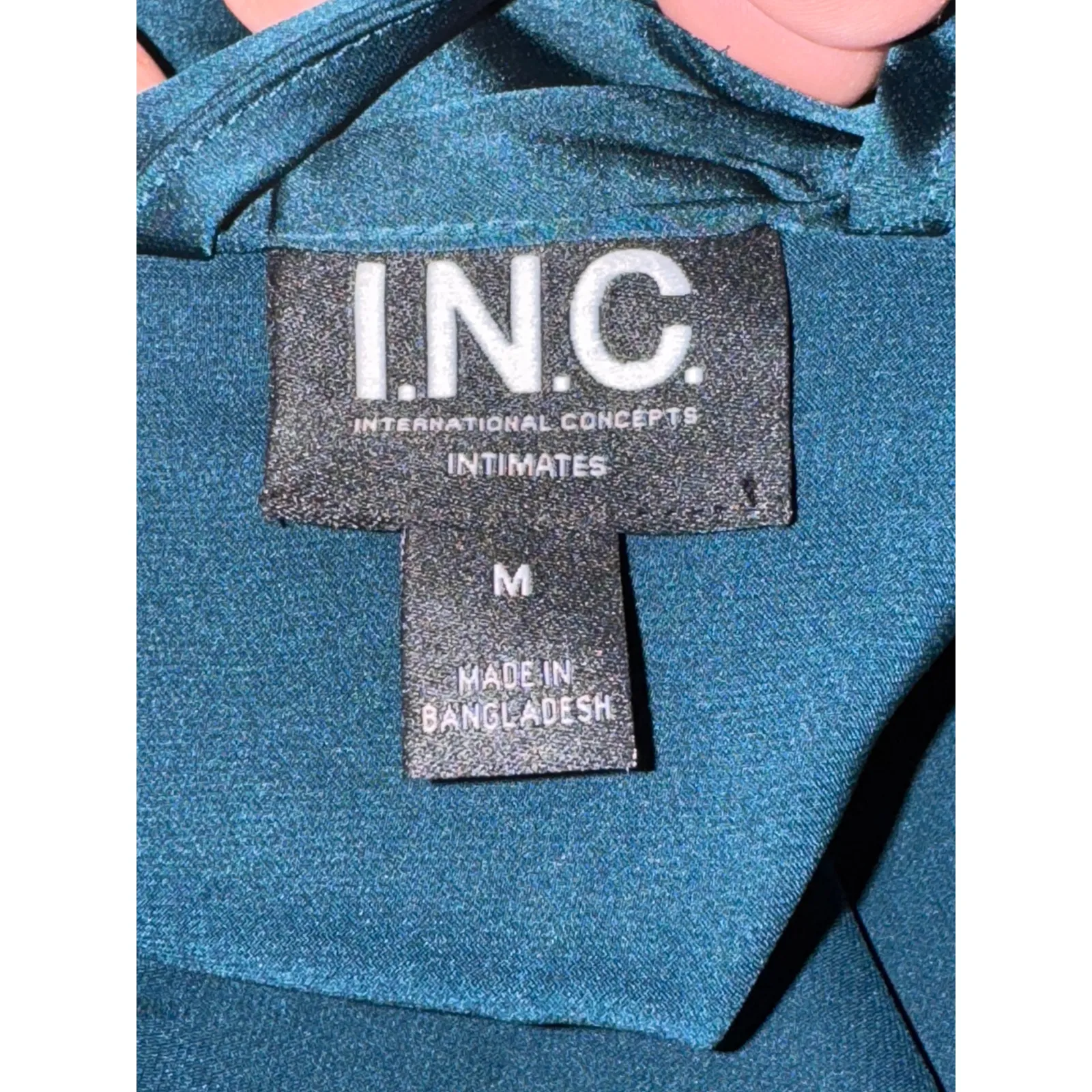 Brand New INC International Concepts Women's Size Medium Deep Algae Robe Belted - Image 3
