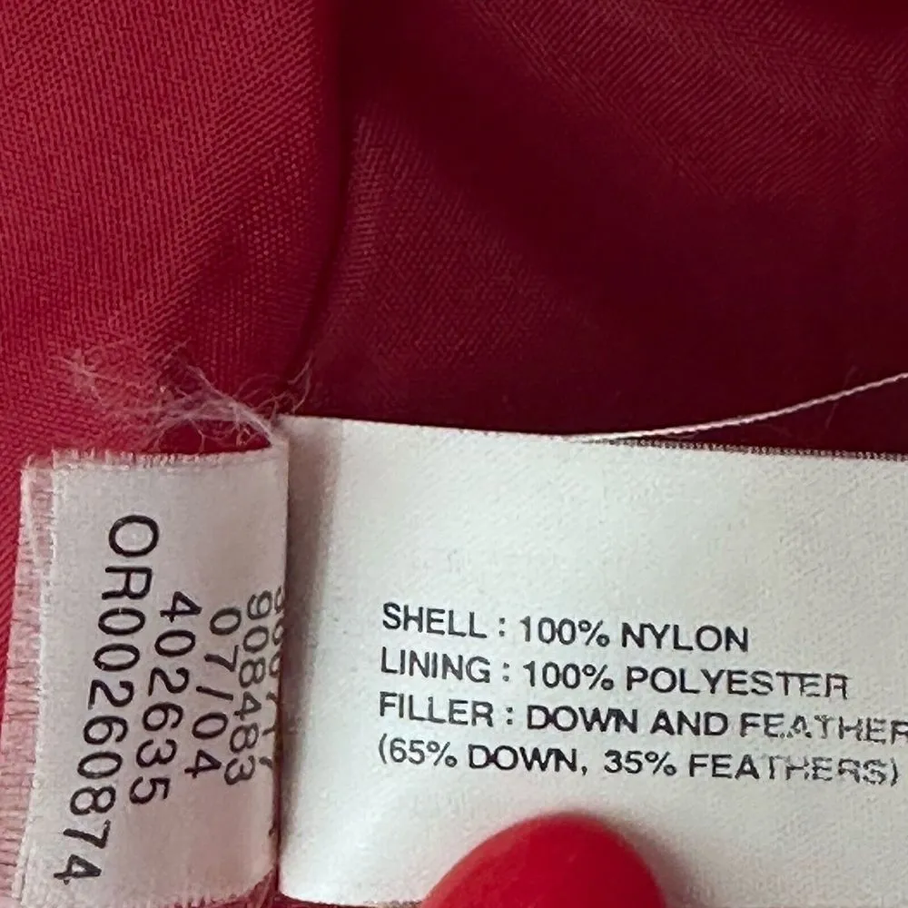 GAP Red Down Puffer Vest Women's‎ Size Medium VINTAGE Y2K - Image 8