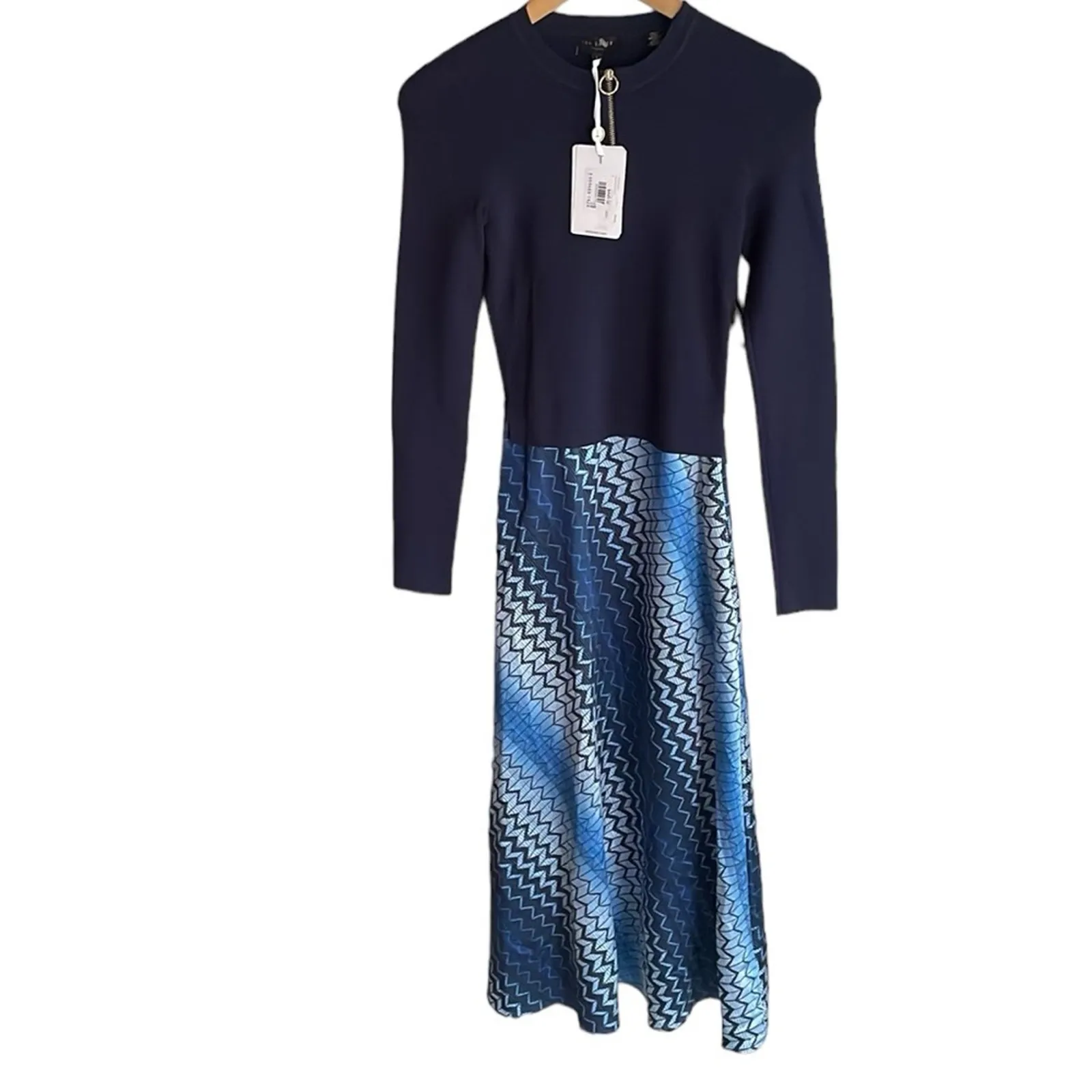 Ted Baker Ionaaa Mockable Slip Dress Blue Navy - Image 3