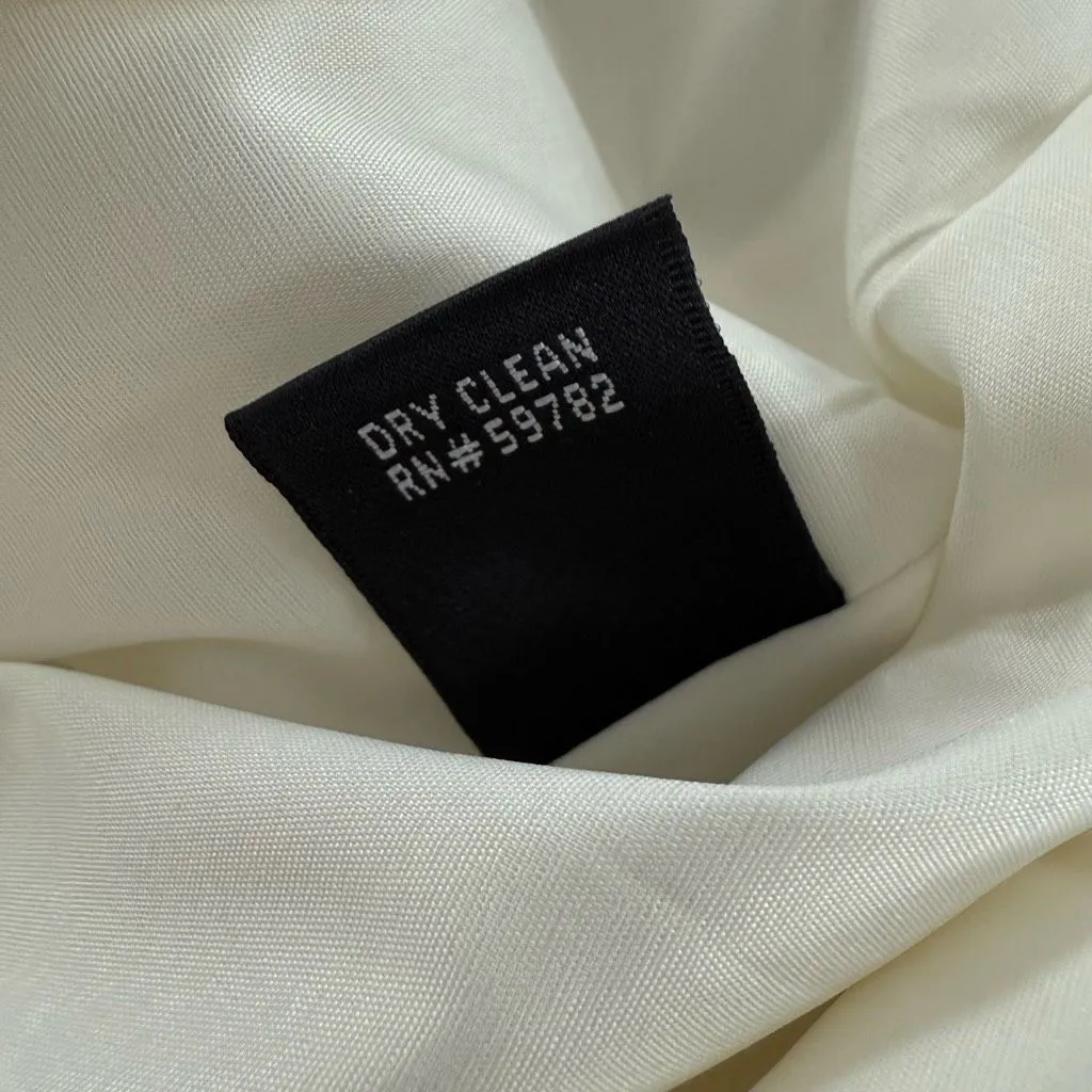 NWT Adriana Papell Ivory Semi Ruffle Sheath Dress $138 2 - Image 7