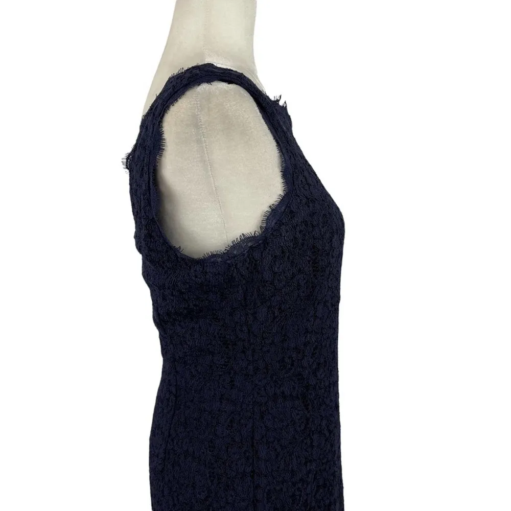 Adrianna Papell for E Red Carpet Women's Size 10 Sleeveless Navy Lace Mini Dress - Image 13