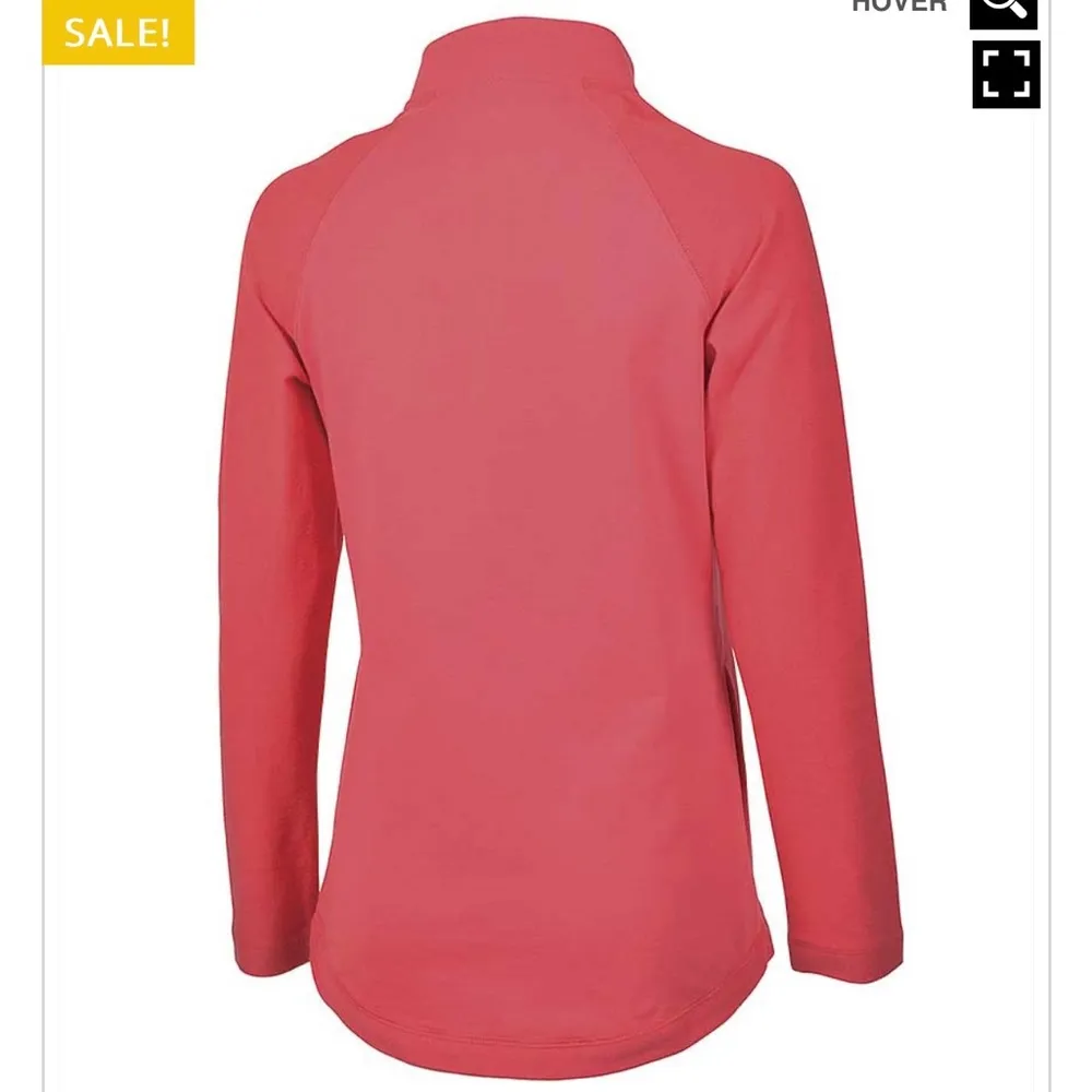 Charles River Apparel Women’s Falmouth Pullover- Salmon- Size Large- NWT - Image 2