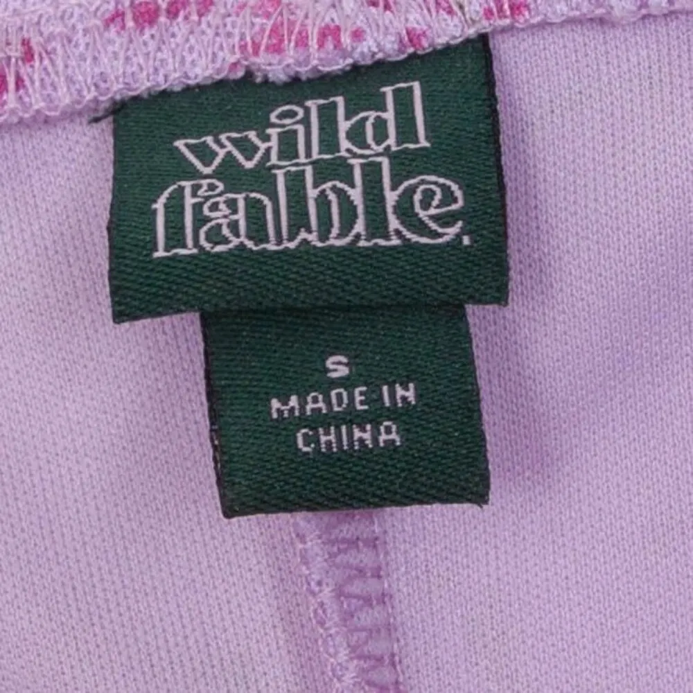 Wild Fable Womens Floral Lace Trim Asymmetric Babydoll Dress Size S Purple Fairy - Image 4