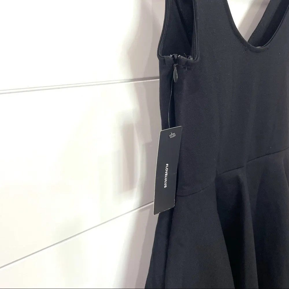 Lulus NWT  I Feel Good Black Skort Dress Size Small - Image 12