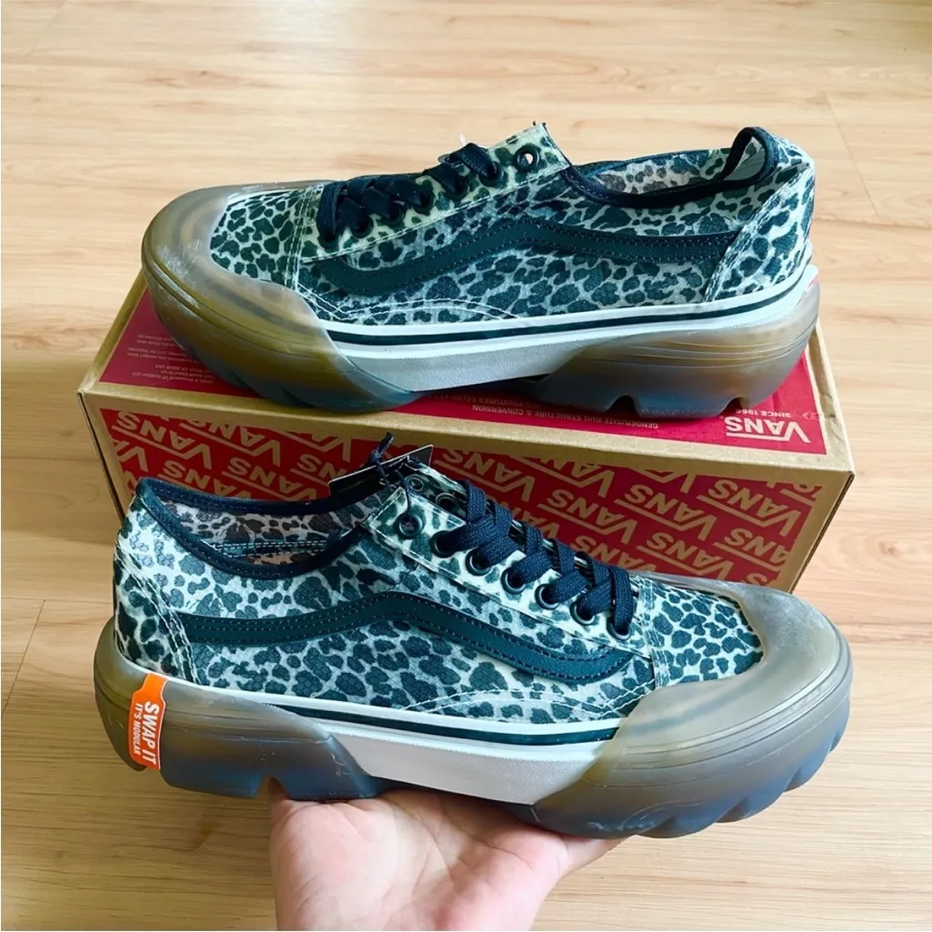 Vans Old Skool Tapered Mesh Dots White Women 9.5 US Mens 8.0 US - Image 10