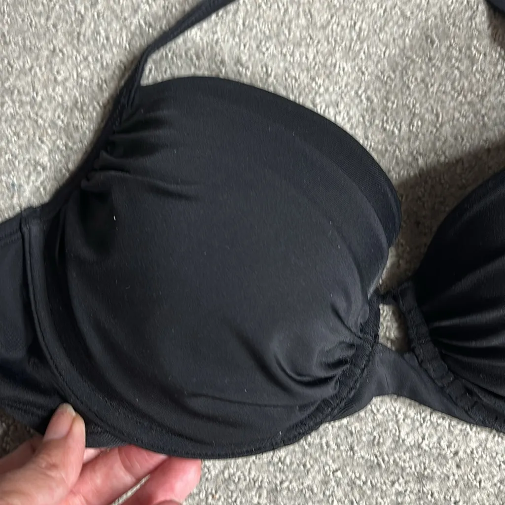 Victoria Secret push up black swim top - Image 2