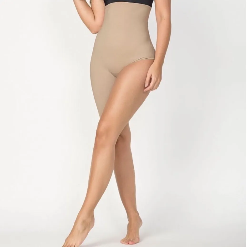 SKIMS | NEW Sculpting Exposed Leg Short Tights Bodysuit Shapewear, Clay, Size M - Image 4
