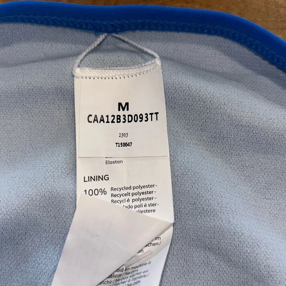 CUPSHE Women's Bikini High Waisted Bathing Suit Blue Size Medium - Image 3