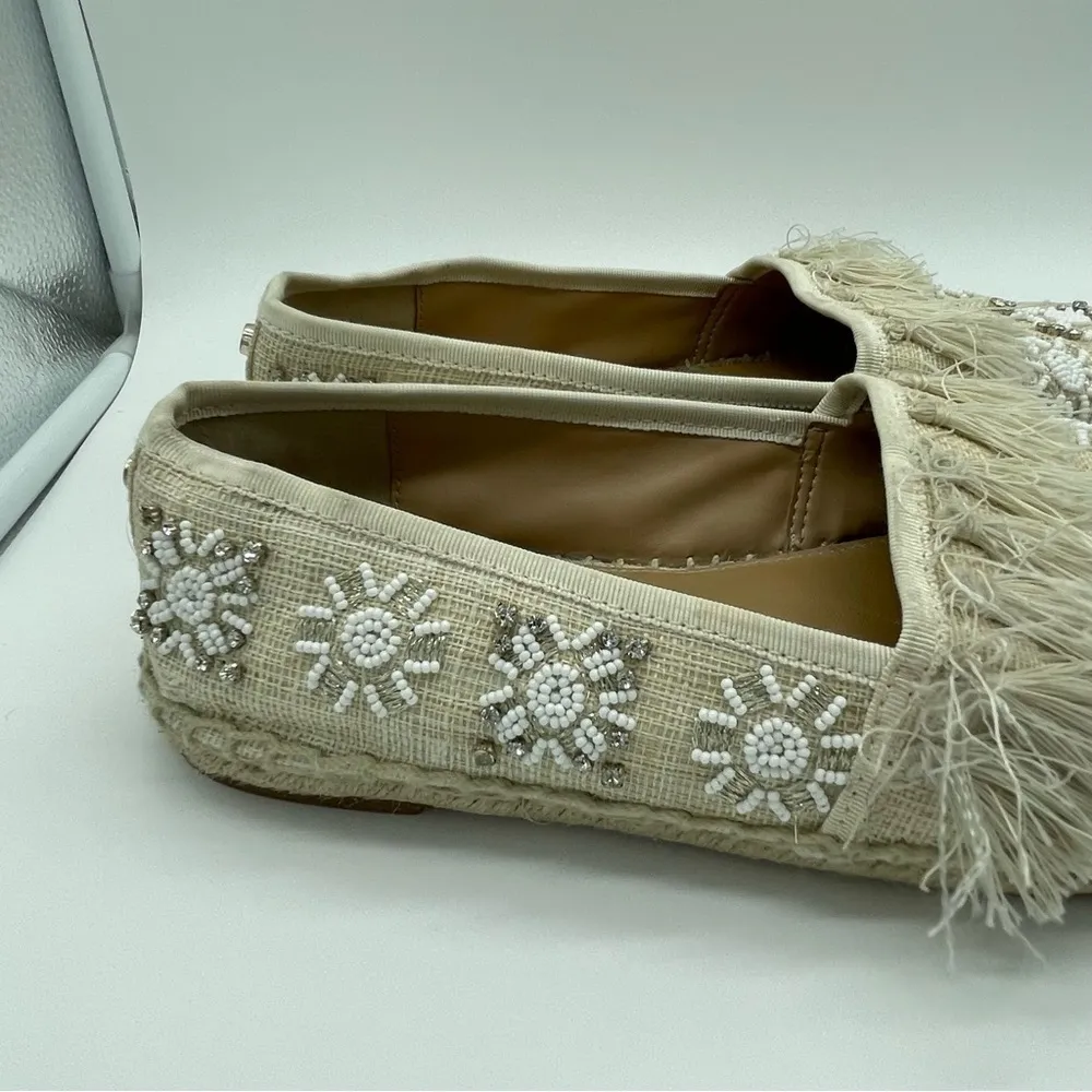 Dacora Bead Embellished Tassel Espadrilles - Image 6