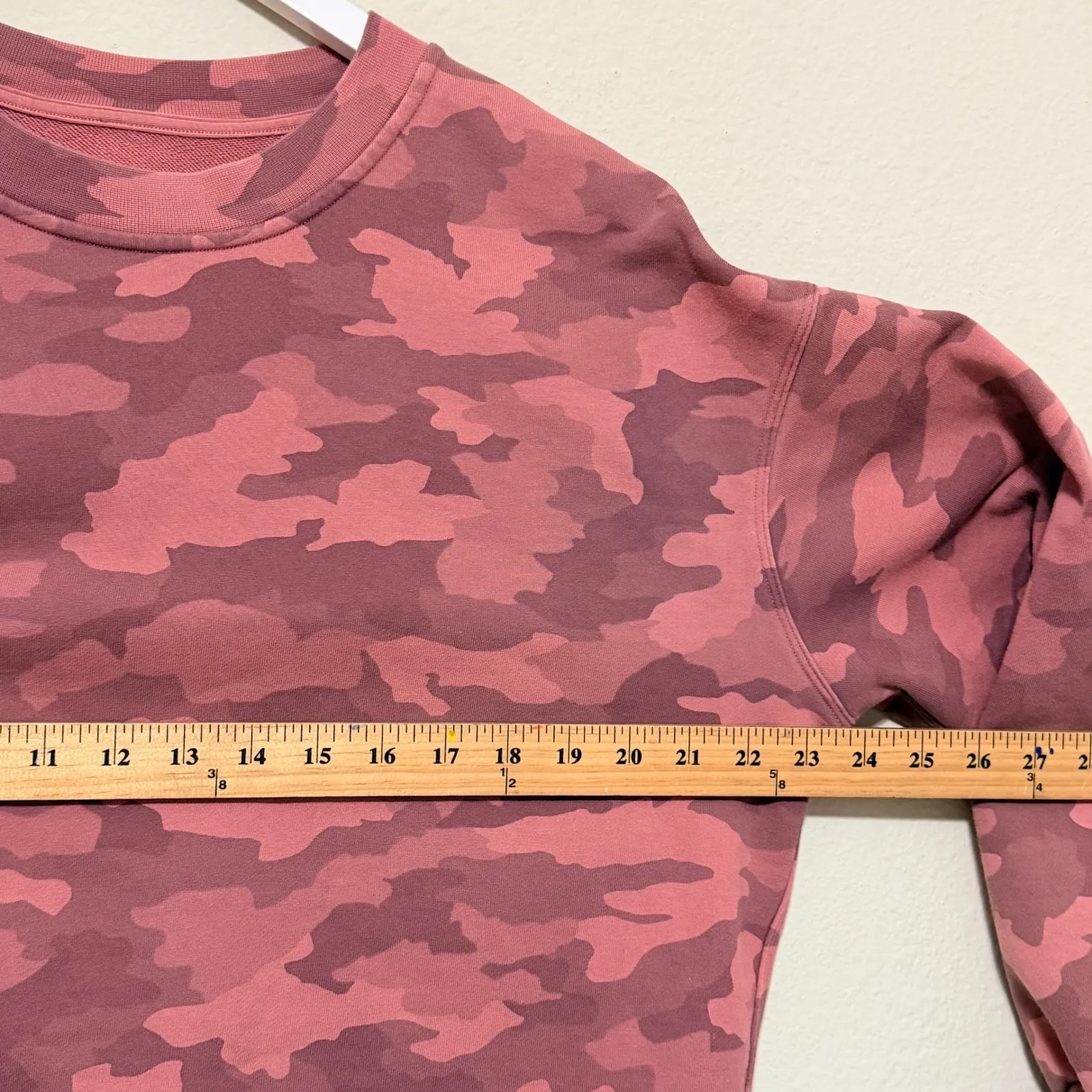 Lululemon Perfectly Oversized Crew Sweatshirt Heritage 365 Camo Brier Rose Sz 10 - Image 8