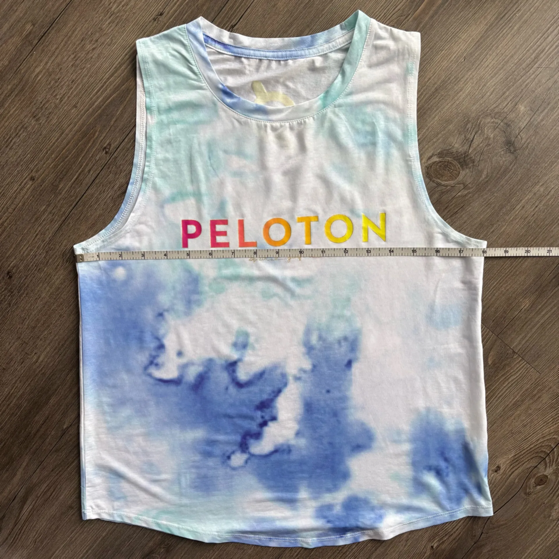 Peloton Spiritual Gangsta Tie-Dye Tank Top Medium - Image 2