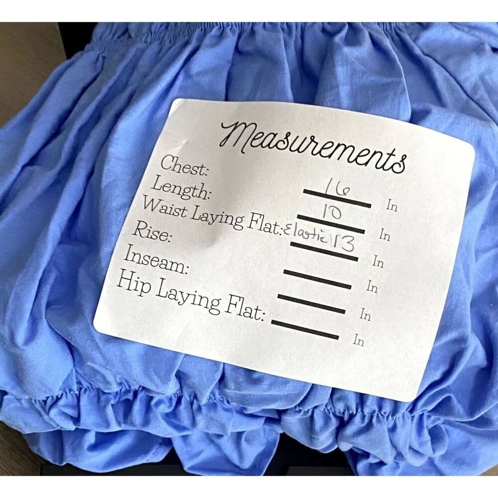 ZARA Ruffle Poplin Off The Shoulder Elastic Stretch Crop Top Cotton S Blue #3266 - Image 8