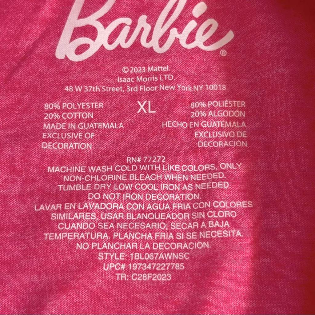 Barbie Hot Pink Graphic T - Image 6