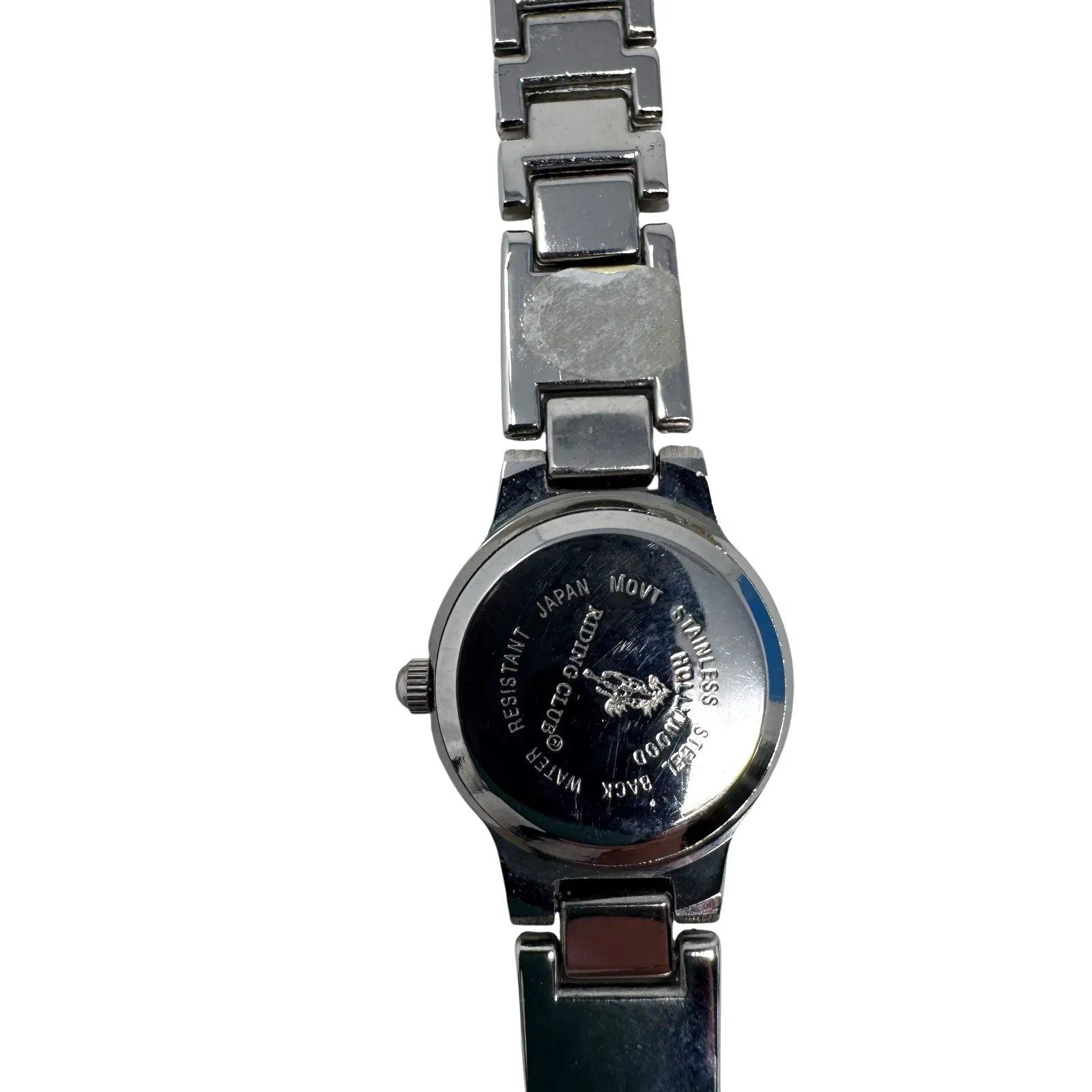 Hollywood Riding Club Watch Japan Movt Burgundy Dial Quartz Works 1” Face - Image 4