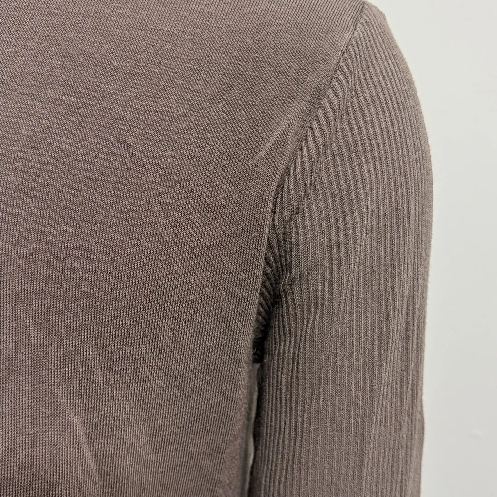 ALO Yoga Cover Long Sleeve Olive Branch Brown Size large - Image 10