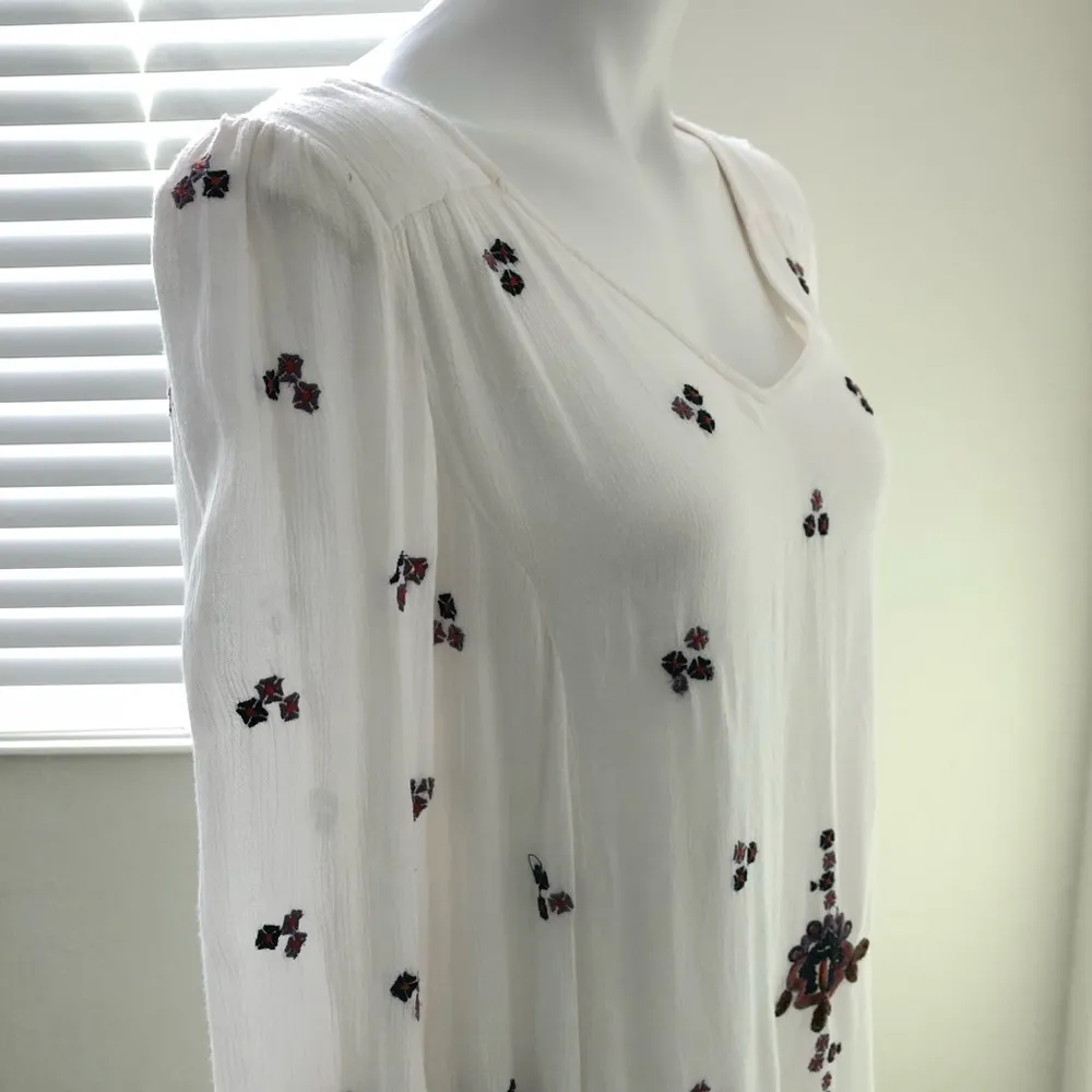 Free People Oxford Embroidered Mini Dress Size XS - Image 5