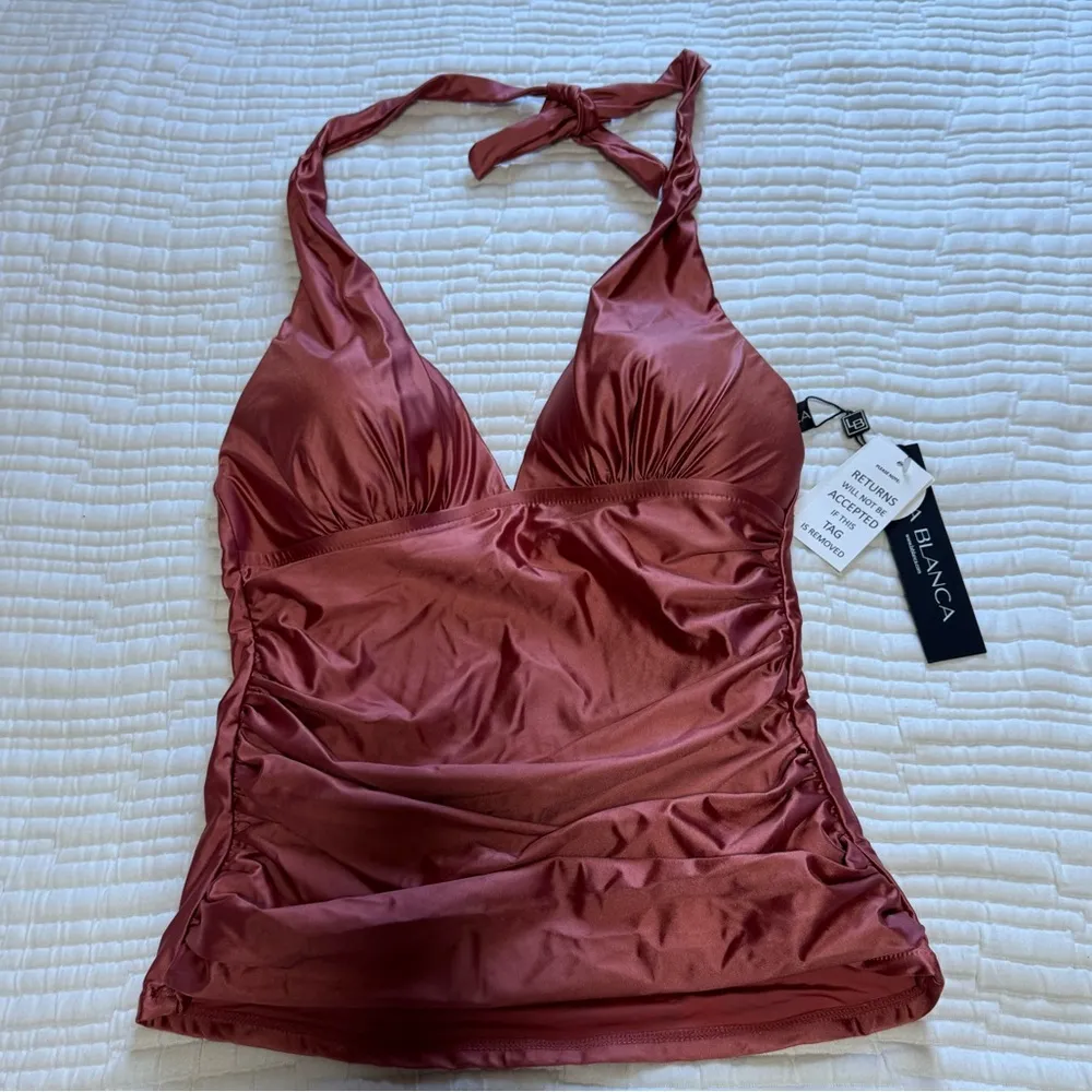 Earth Goddess Halter Tankini Top - Sienna - Image 3