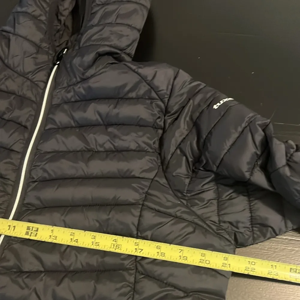 Tuxer Black Puffer Jacket with Hood Size L - Image 4