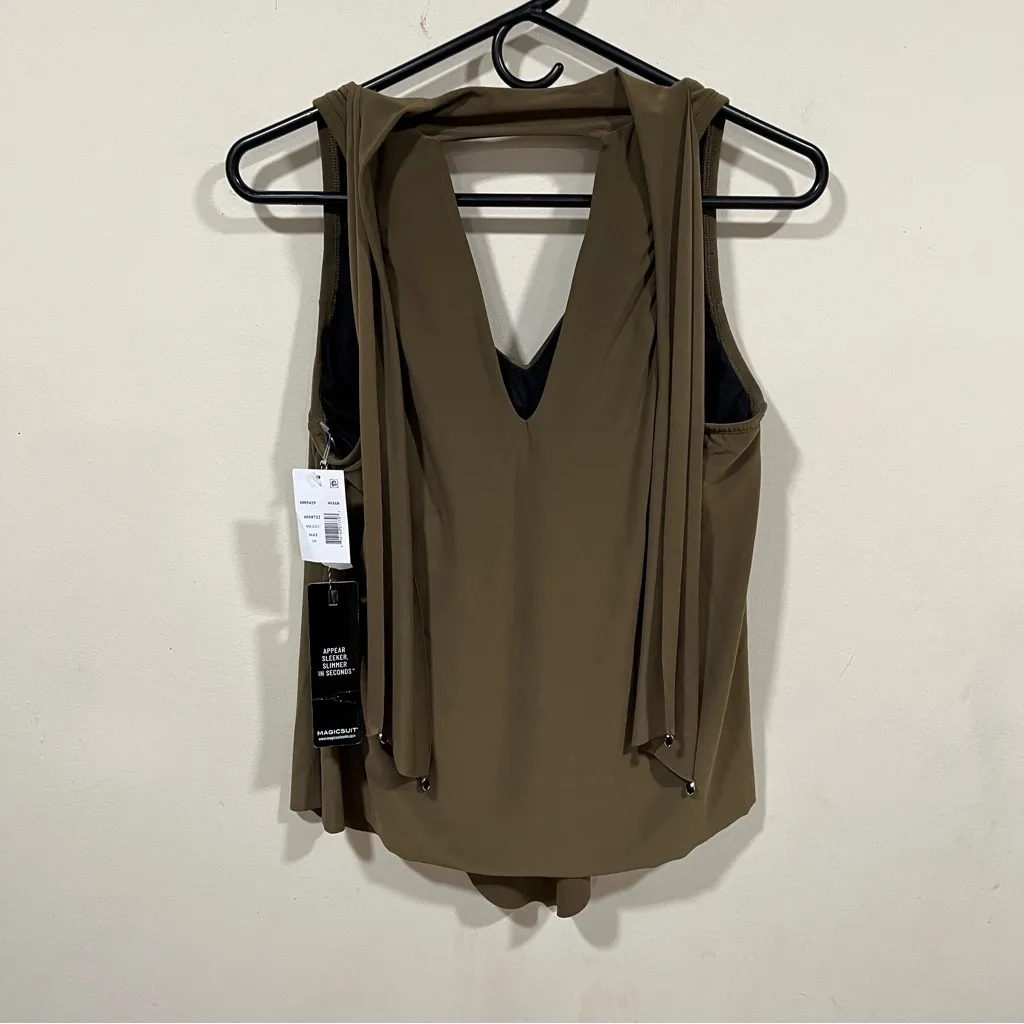 NWT Magicsuit Women's Charmlife Izzy Tankini Top size 10 green swimsuit - Image 6