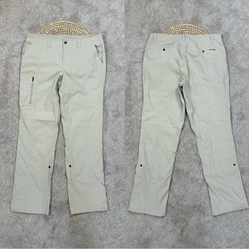 Royal Robbins Women’s Discovery III Pants Outdoor Hiking UPF 50+ in Sandstone 12 - Image 4