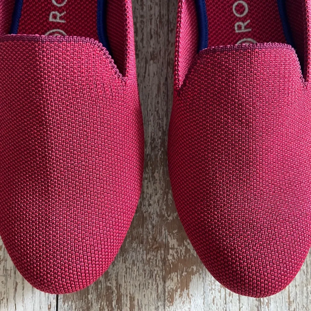 Rothy's The Loafer Dark Red Womens Size 8.5 Slip On Sustainable Classic Normcore - Image 5