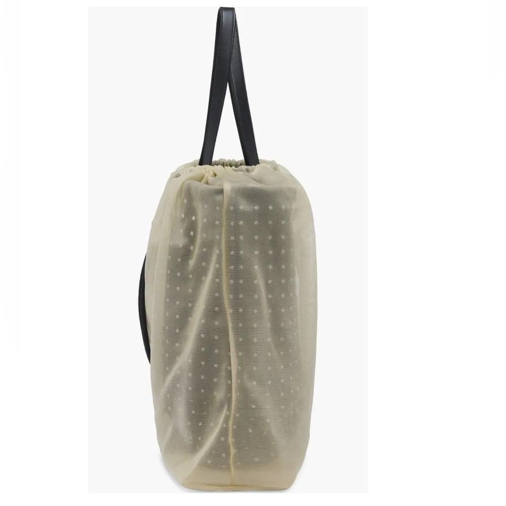 Alexander Mcqueen Women Nebula Crystal Mesh Sheer Tulle Tote, Black, NWT - Image 15