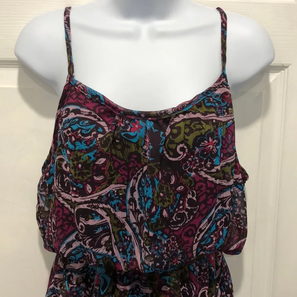 Wet Seal Pattern Print Dress Large - Image 2