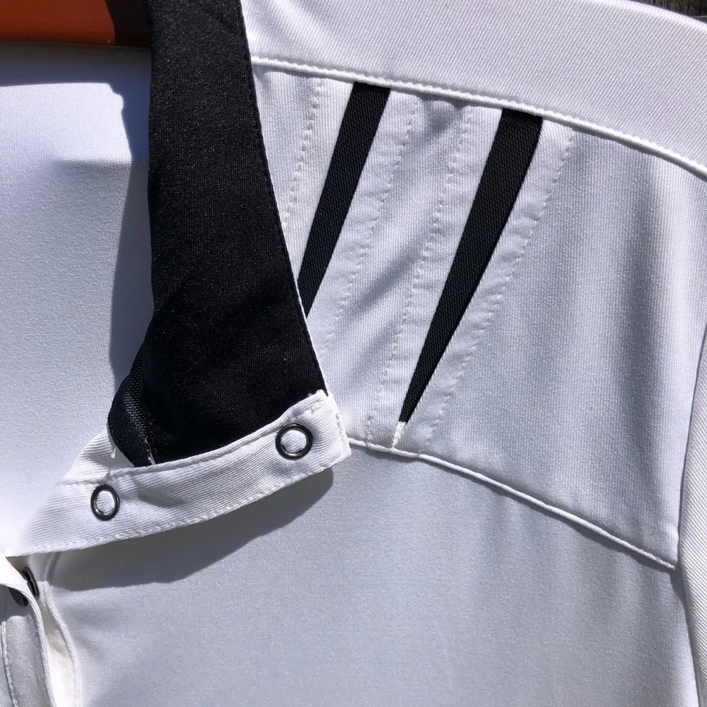 TAIL White/Black Short Sleeve Golf Polo Size L - Image 3