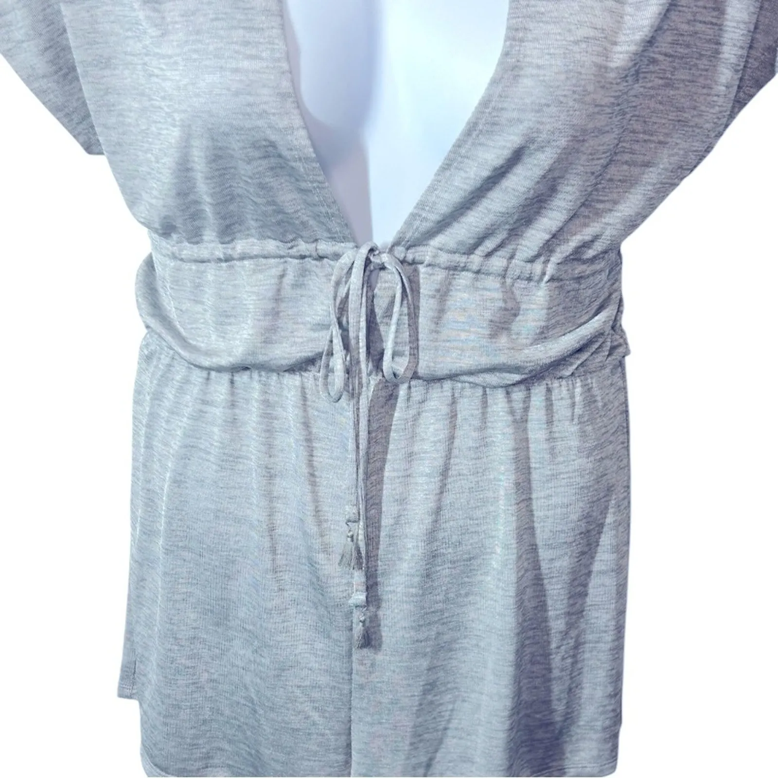 Victoria’s Secret Light Grey Semi-Sheer Romper Cover-Up Size Small - Image 5